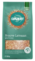 Davert Braune Leinsaat geschrotet, 200g