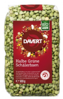 Davert Halbe gr&uuml;ne Sch&auml;lerbsen, 500g