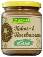 Kokos- &amp; Haselnussmus mit Dattel 250g