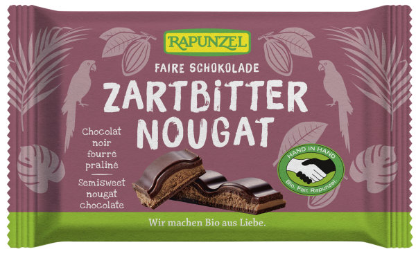 Rapunzel Zartbitter Schokolade Nougat