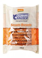 Dinkelbrezel mit Sesam Demeter