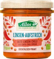 Allos Linsenaufstrich Rote Linse Chili 140g